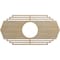 Ekena Millwork Chrysler Wood Fretwork Pierced Ceiling Medallion, Birch, 24"W x 12"H x 6 1/4"ID x 3/8"T CMWP24X12X0375CSBI - alternate 1